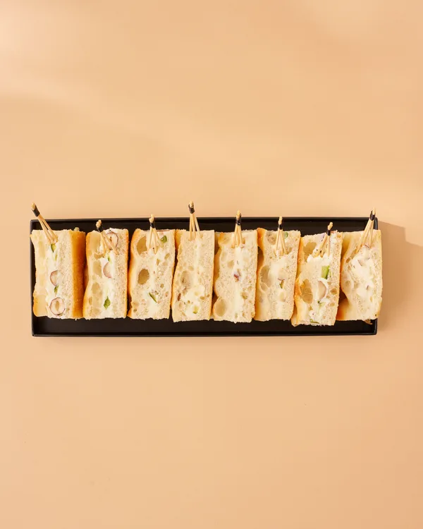 Plateau finger food - les foccacias végétariennes 8pièces