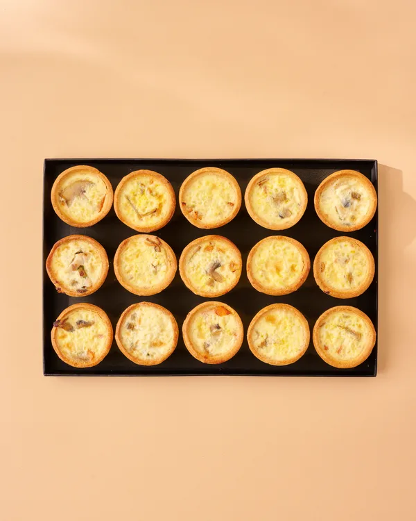 Plateau finger food - les mini quiches végétarienne 15pièces